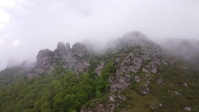 One of the peaks at Stara Planina mountain, Babin zub.	
