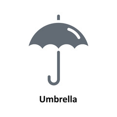 Umbrella  Vector   solid Icons. Simple stock illustration stock