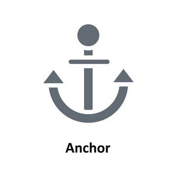 Anchor  Vector   solid Icons. Simple stock illustration stock