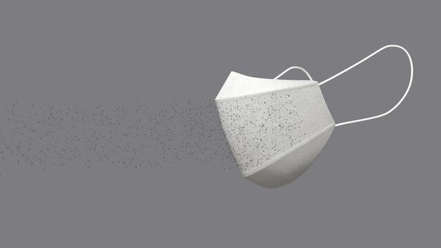 A respiratory mask that removes fine dust
