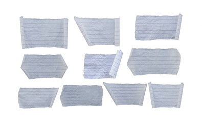 A page ripped off from the notebook.
