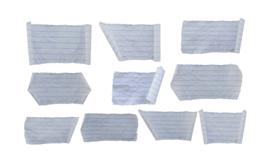 A page ripped off from the notebook.