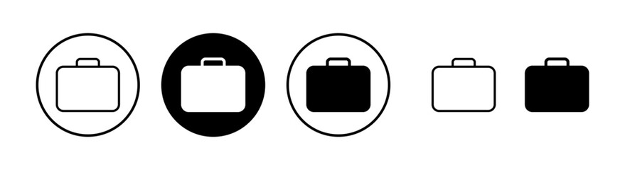 Briefcase icon vector illustration. suitcase sign and symbol. luggage symbol.