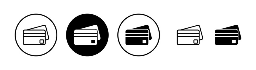 Fototapeta premium Credit card icon vector illustration. Credit card payment sign and symbol