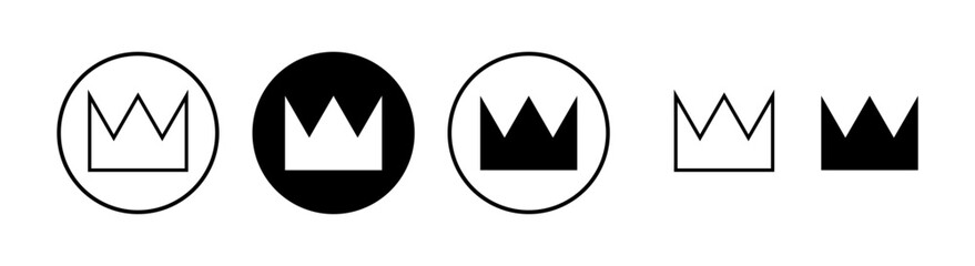 Crown icon vector illustration. crown sign and symbol