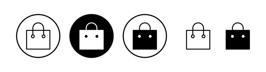 Shopping bag icon vector illustration. shopping sign and symbol