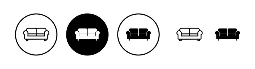 Obraz na płótnie Canvas Sofa icon vector illustration. sofa sign and symbol. furniture icon