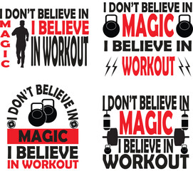 set of 4 vector gym t-shirt designs,  vintage gym workout t-shirt design collection, typography gym workout t-shirt collection, retro style vector t-shirt black and red for white background 