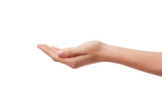 woman's hand holding something