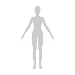 女性　シルエット