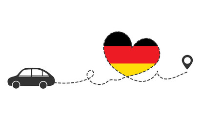 Car travel by Germany. I love to travel - 576995683
