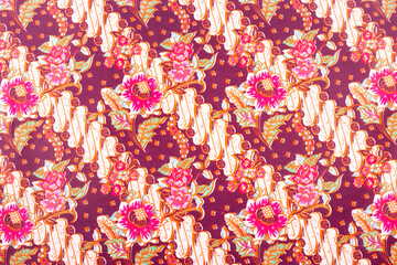 The detailed pattern of batik cloth - obrazy, fototapety, plakaty