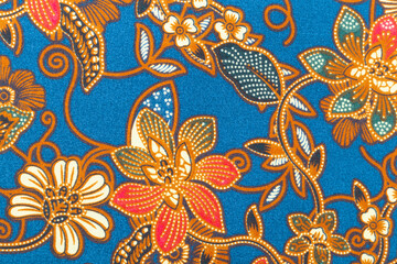 The Batik with Floral Design, Made in Indonesia
