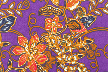 The Batik with Floral Design, Made in Indonesia