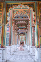 Obraz premium Patrika Gate Jaipur The Patrika Gate in Jaipur is a famous monument and tourist attraction in the capital city of Rajasthan. Located 30-minutes outside of the city centre