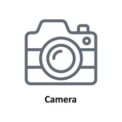 Camera Vector  Outline Icons. Simple stock illustration stock