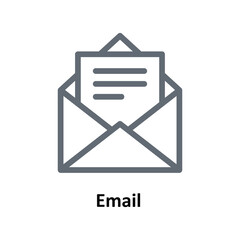 Email Vector  Outline Icons. Simple stock illustration stock