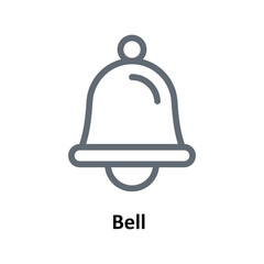 Bell  Vector  Outline Icons. Simple stock illustration stock