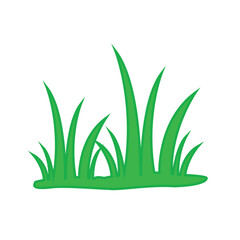 Naklejka premium grass, icon, color,green, vector, illustration, design, logo, template, flat, trendy,collection