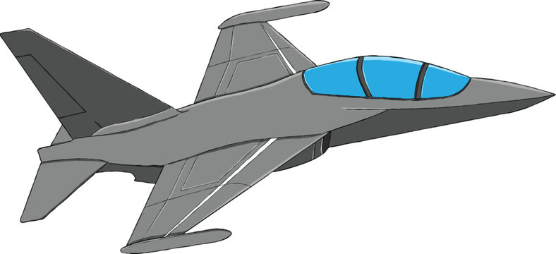 Fighter plane illustration. Perfect for art, postcards, cards, wall decor, t-shirts, cards, prints, drawing books, coloring books, wallpaper, prints, cards, e