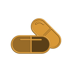 Capsule icon template PNG
