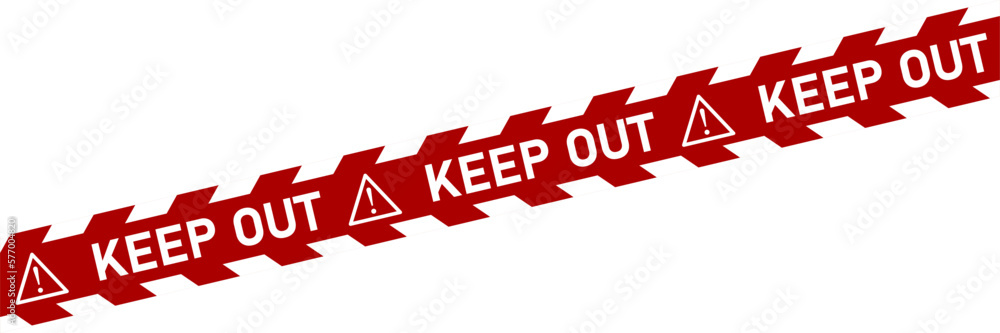 Poster caution danger stop keep out crime scene red white stripe tape stripe warning or restriction sign ic