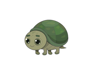 Turtle vector isolated colour icon. Turtle animal vector icon. Turtle icon