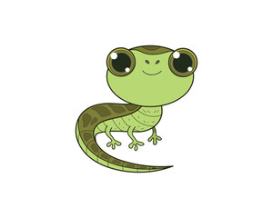 Lizard vector isolated colour icon. Lizard animal vector icon. Lizard icon
