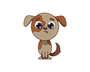 Dog vector isolated colour icon. Dog animal vector icon. Zebra icon