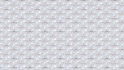 Naklejka premium 3D Futuristic triangles white background Abstract lowpoly geometric grid pattern