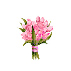 Colorful flowers. Vector Illustration for decoration cards, templates for valentine day, wedding, birthday, easter, baby design.
Design for paper, print, fabric, wallpaper, packaging, textile. Bouquet