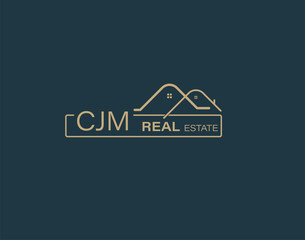 CJM Real Estate and Consultants Logo Design Vectors images. Luxury Real Estate Logo Design