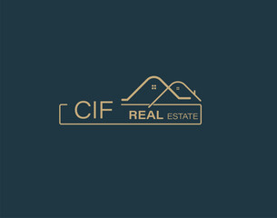 CIF Real Estate and Consultants Logo Design Vectors images. Luxury Real Estate Logo Design