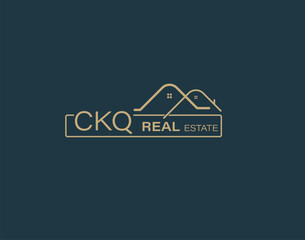 CKQ Real Estate and Consultants Logo Design Vectors images. Luxury Real Estate Logo Design