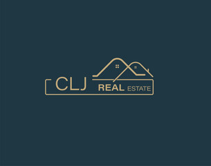 CLJ Real Estate and Consultants Logo Design Vectors images. Luxury Real Estate Logo Design