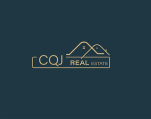 CQJ Real Estate and Consultants Logo Design Vectors images. Luxury Real Estate Logo Design