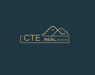 CTE Real Estate and Consultants Logo Design Vectors images. Luxury Real Estate Logo Design