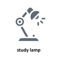 Study Lamp Vector  Solid Icons. Simple stock illustration stock