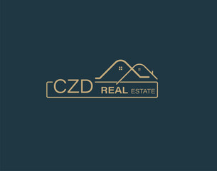 CZD Real Estate and Consultants Logo Design Vectors images. Luxury Real Estate Logo Design