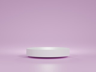 Podium for product, pedestal of platform, 3D render
