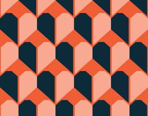 Geometric heart seamless pattern background. Vector illustration for holiday design. Abstract romantic photo frame. Stylish decorative bright label set. Fashion valentine day ornament.