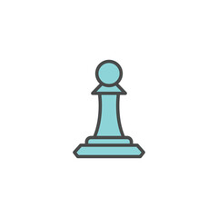 chess, icon,color, vector, illustration, design, logo, template, flat, trendy,collection