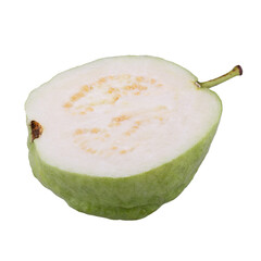 Guava fruit isolated on a transparent background