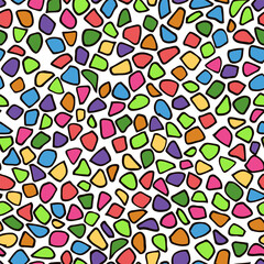 Multicolor giraffe print skin vector illustration design.