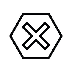 Fototapeta premium stop sing, icon, line, vector, illustration, design, logo, template, flat, trendy,collection