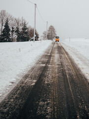 road in snow