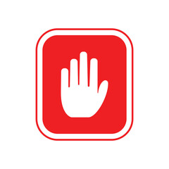 stop sing, icon, color, vector, illustration, design, logo, template, flat, trendy,collection