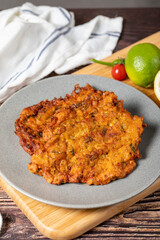 Mucver. Traditional Zuccini Mucver. Turkish cuisine delicacies