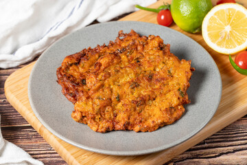 Mucver. Traditional Zuccini Mucver. Turkish cuisine delicacies