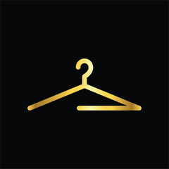 gold, hanger, icon, vector, illustration, design, logo, template, flat, trendy,collection
